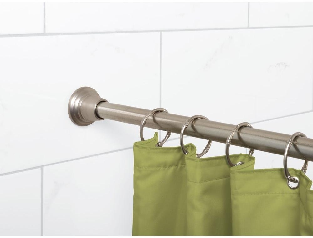 Zenith Neverrust 72 Aluminum Straight Adjule Shower Rod Brushed Picture 1 Of 2