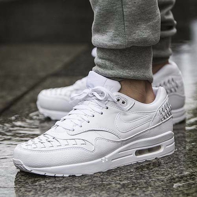 nike air max 1 all white leather nike air max 1 all white leather