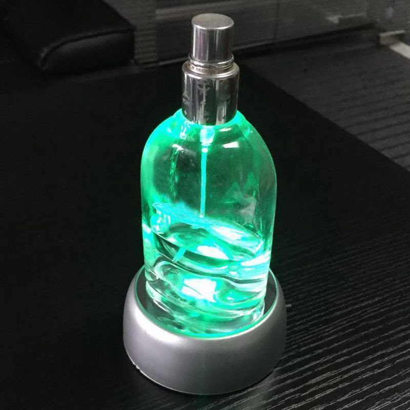 3d Round Art Pretty Crystal Glass Laser Battery Light Up Stand Base Picture 1 Of 10