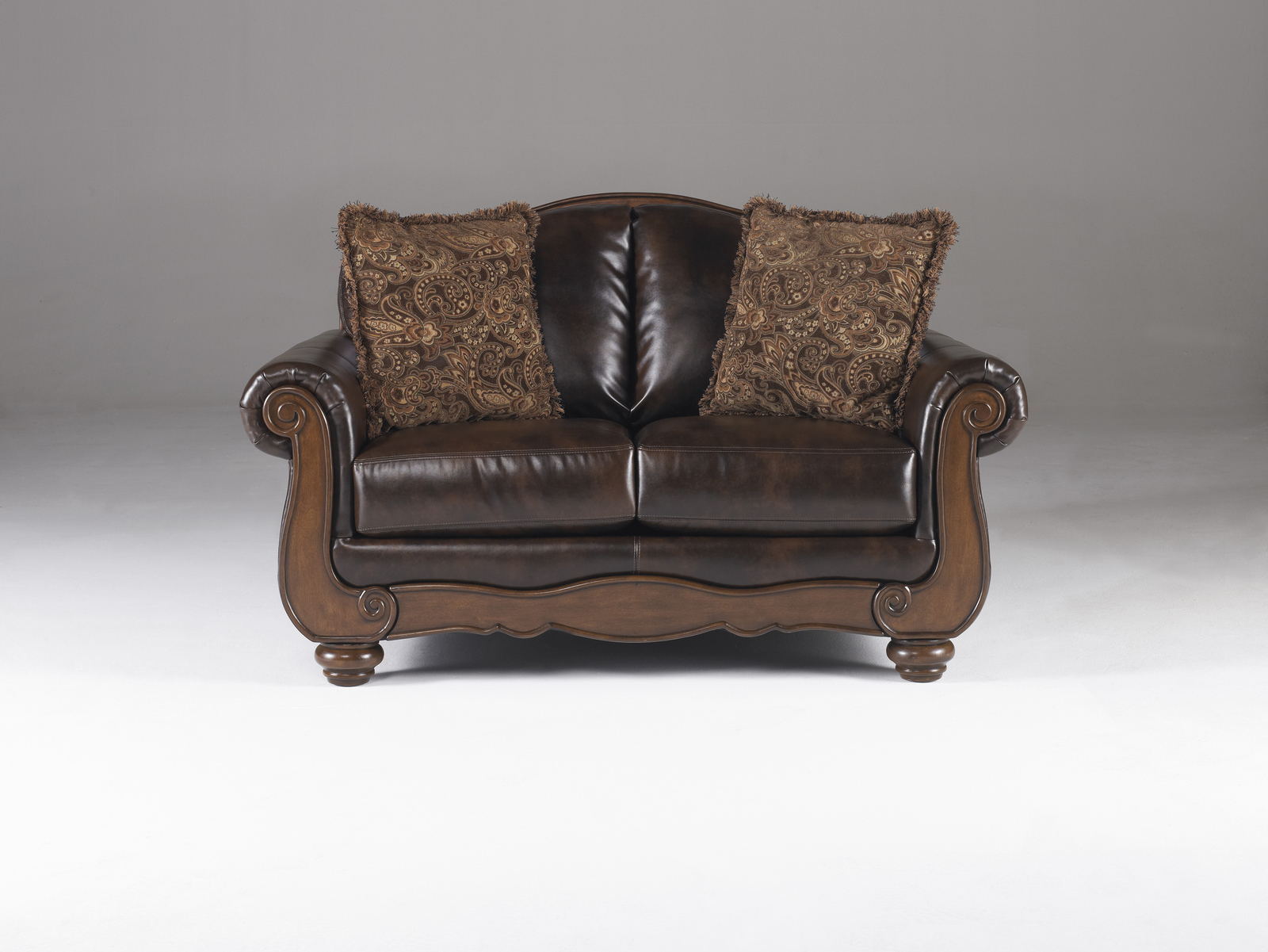 Ashley Furniture Barcelona Antique Loveseat 5530035 Brand New T