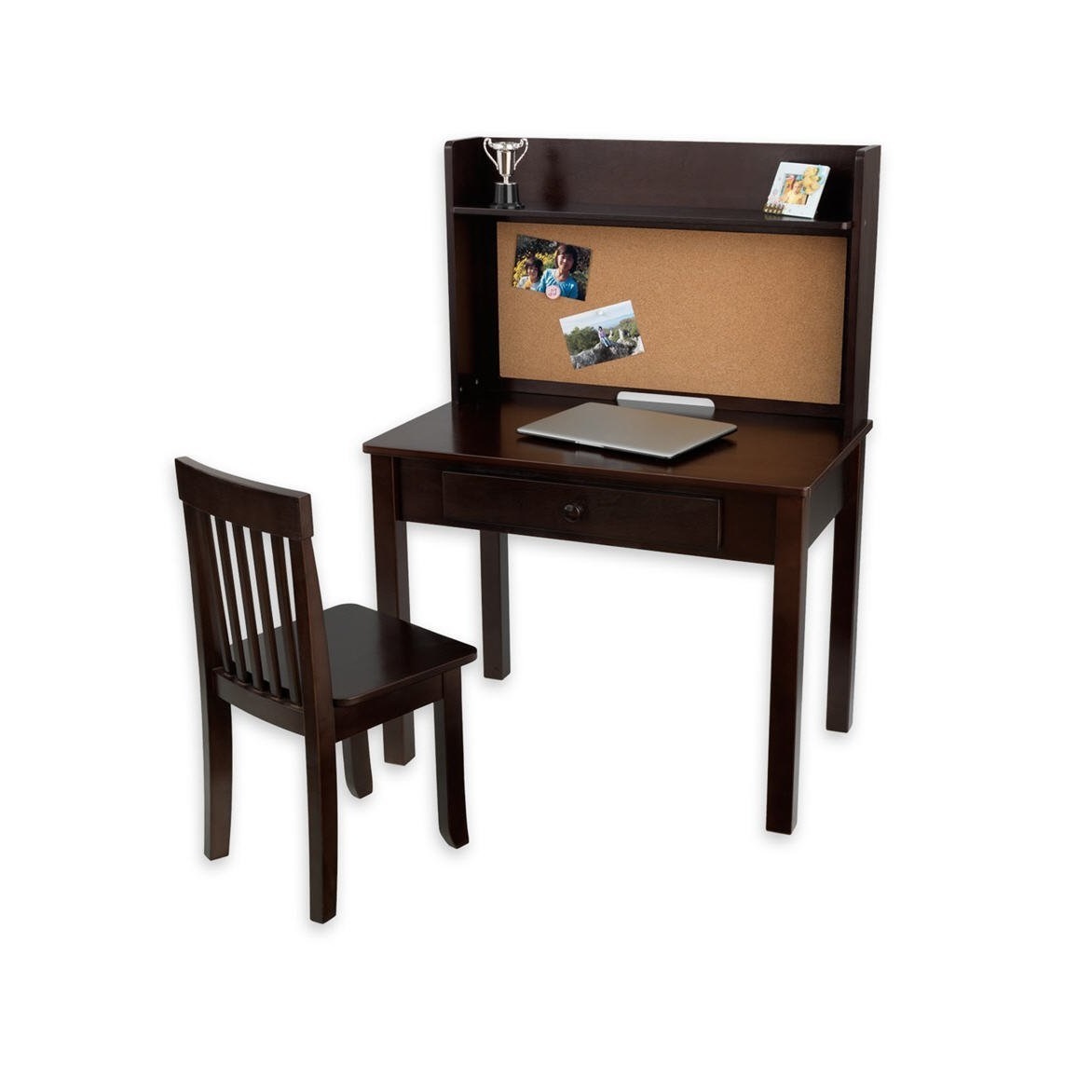 Kidkraft Pinboard Desk With Hutch And Chair 27150 Picture 1 Of