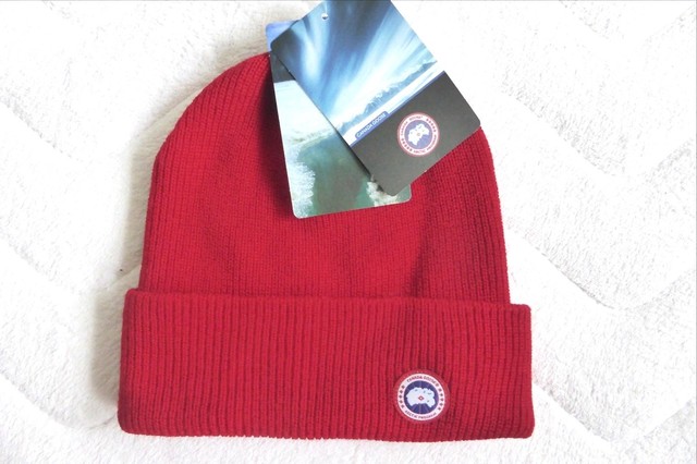 canada goose red beanie canada goose red beanie