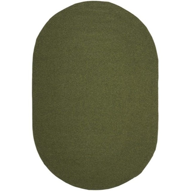 Safavieh Braided Brd315a 6 0 X 9 Oval Green Area Rug Ebay Safavieh Hand Woven Reversible Green Braided Rug 6 X 9 Oval