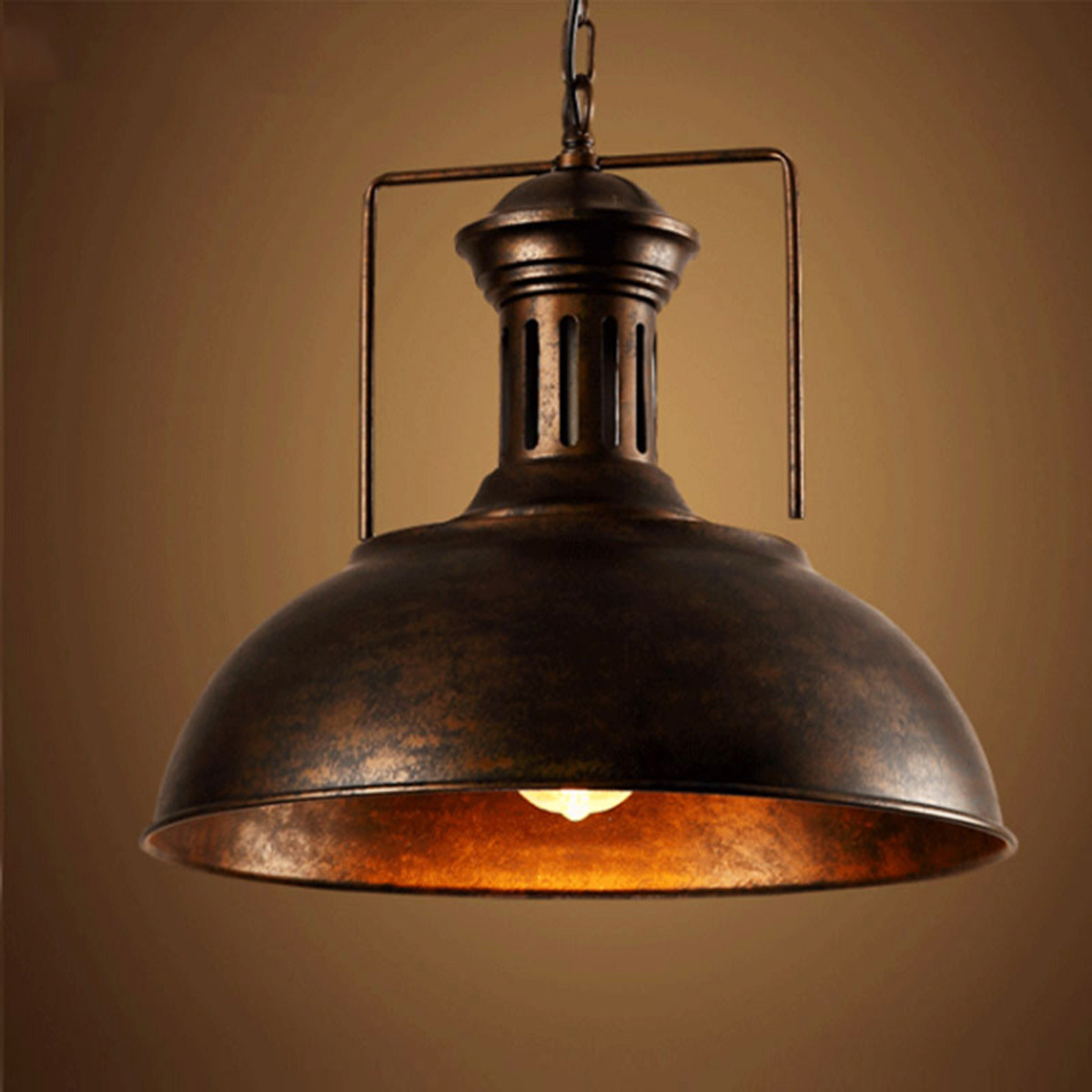 Antique Rustic Iron Vintage Barn Ceiling Lamp Pendant Picture 1 Of 8