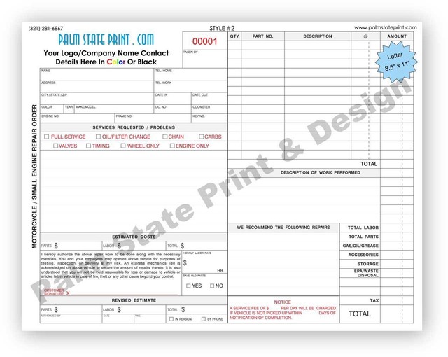 work order forms
