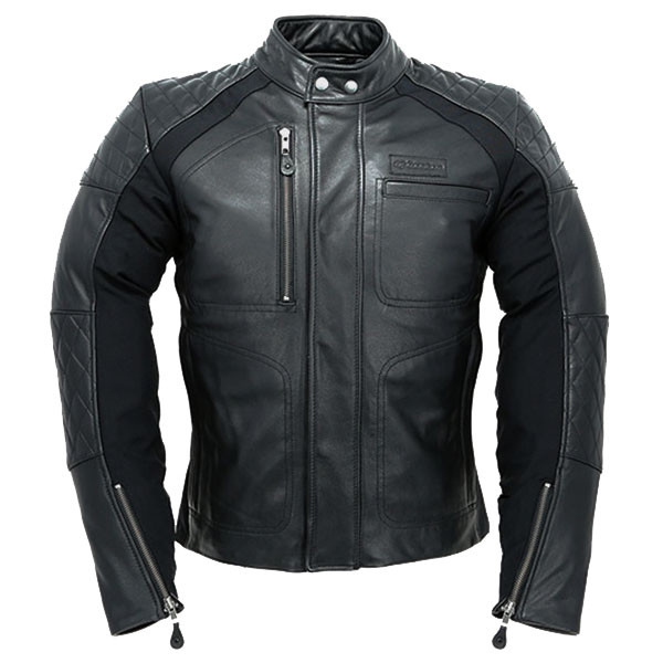 Motorcycle Alpinestars Leather Jacket Hoxton Black 50 Uk Er Alpinestars Hoxton Vintage Leather Motorcycle Jacket Black