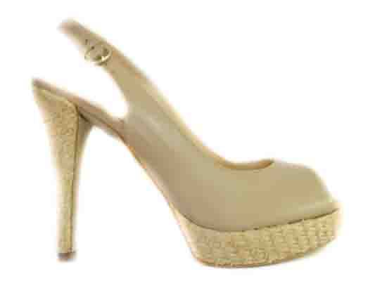 Guess fl2potlea05 beige scarpe sandalo spuntate donna tacco cinturino Guess fl2potlea05 beige scarpe sandalo spuntate donna tacco cinturino
