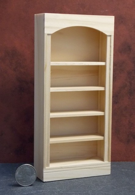 Dollhouse Miniature Unfinished Bookcase Houseworks C 1 12 One Inch Dollhouse Miniature Unfinished Bookcase Houseworks 5016 C 1 12 Inch Scale H80