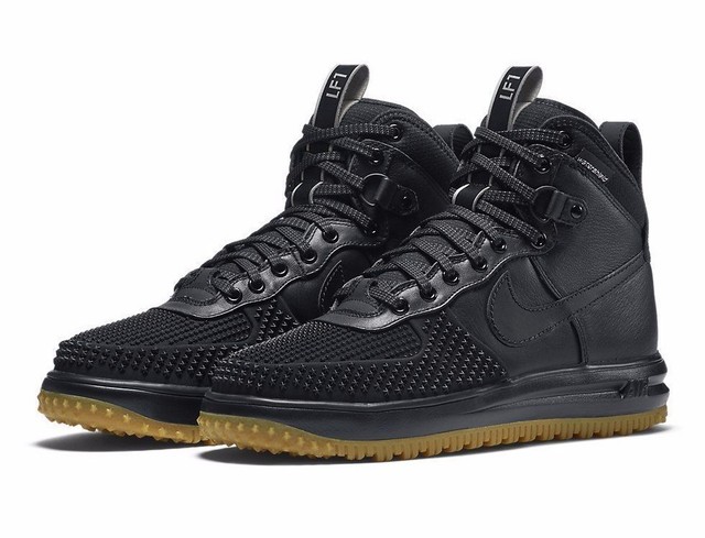New Nike Lunar Force 1 Duckboot Men's Size 10 Black/Gum 805899 003 New Nike Lunar Force 1 Duckboot Men's Size 10 Black/Gum 805899 003