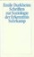 Durkheim, Emile: Schriften zur Soziologie der Erkenntnis, Buch
