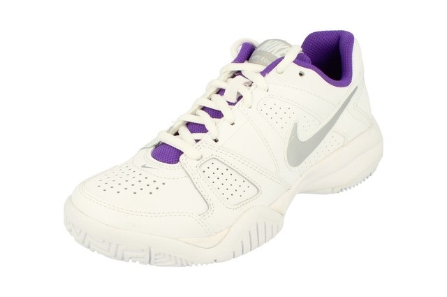 Da Donna Unisex Nike viola in pelle sneaker alte UK 5 USATO Da Donna Unisex Nike viola in pelle sneaker alte UK 5 USATO