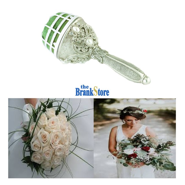 Lillian Rose Elegant Silver Jeweled Diy Bouquet Holder Ebay Wedding Bouquet Holder Jeweled Foam Bridal Flower Holders Bride Fl Handle