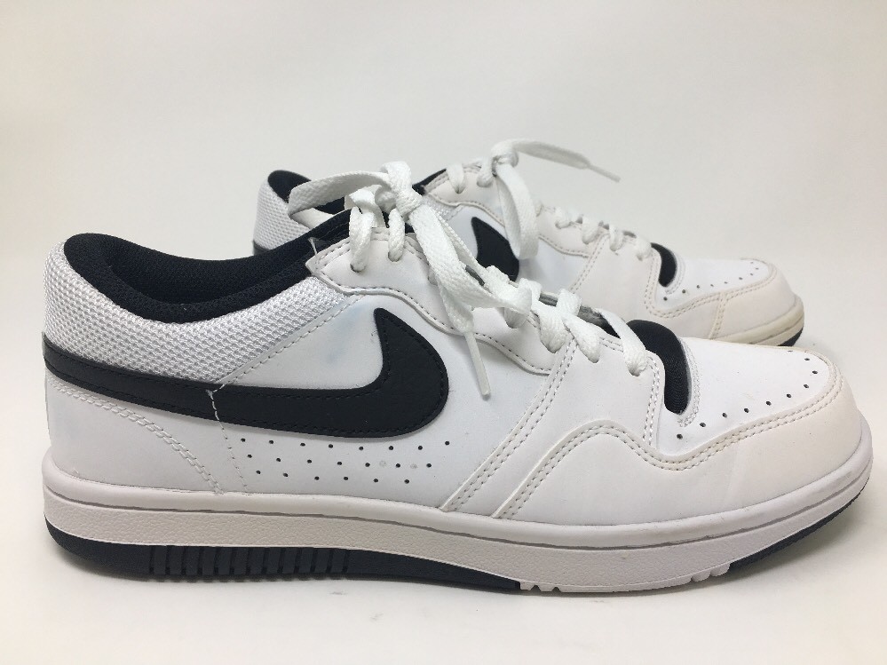 NIKE COURT FORCE LOW MEN'S WHITE/BLACK CASUAL SHOES #313561-107 NIKE COURT FORCE LOW MEN'S WHITE/BLACK CASUAL SHOES #313561-107