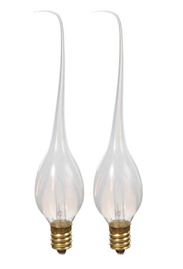 Silicone Long Flame Tip Battery Operated Candle Lamp Bulbs 3 Volt Picture 1 Of