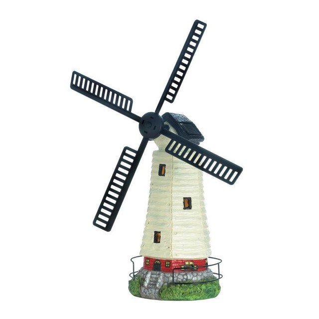 Solar Powered Windmill Lighthouse Summerfield Terrace 10018311 Solar Powered Windmill Lighthouse Outdoor Decor