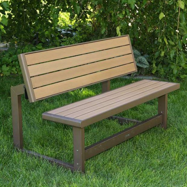 Lifetime Outdoor Or Indoor Convertible Patio Bench To Picnic Table Lifetime Outdoor Convertible Bench To Table Mocha Brown