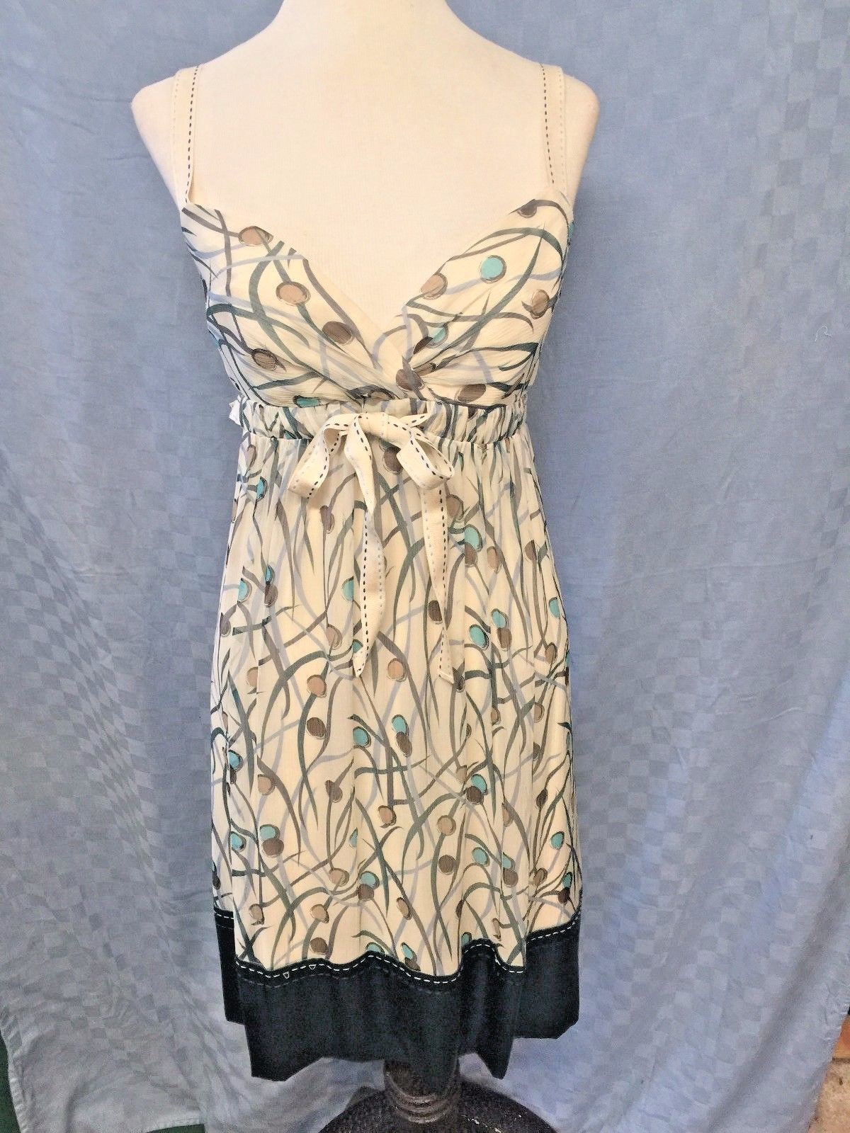 Bcbg Max Azria Silk Empire Waist Casual Summer Beach Party Dress Picture 1 Of 9