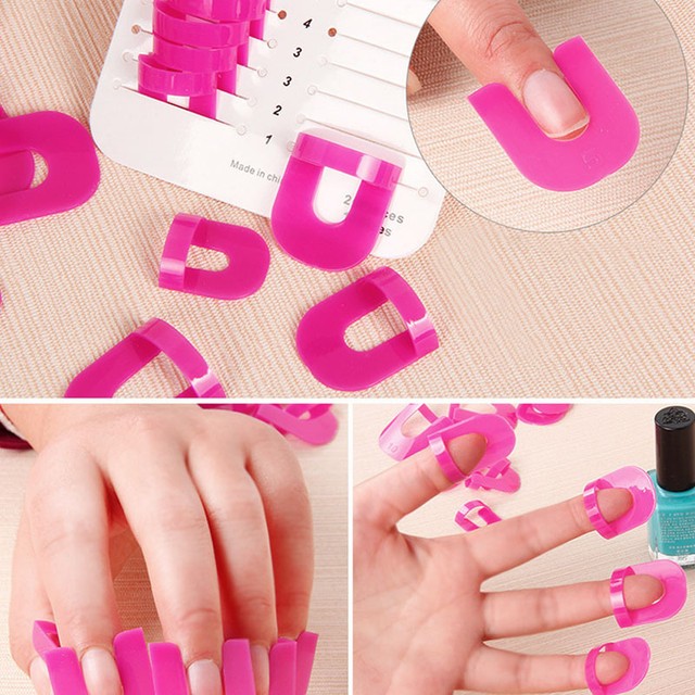 26pcs Durable Nail Polish Glue Spill Proof Manicure Protector Tools 26pcs Durable Nail Polish Glue Spill Proof Manicure Protector Tools 1sticker