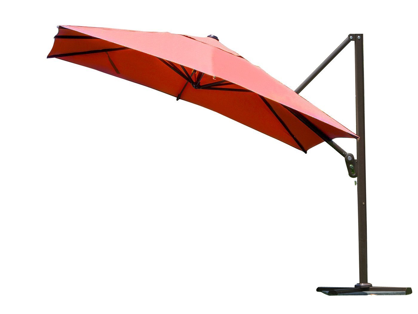 Abba Patio 10 Ft Square Easy Open Offset Outdoor Umbrella Picture 1 Of 9