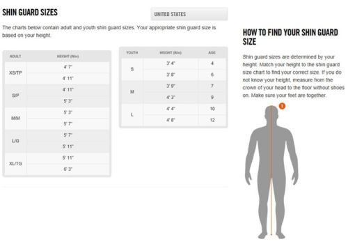 nike mercurial lite shin guards size chart nike mercurial lite shin guards size chart