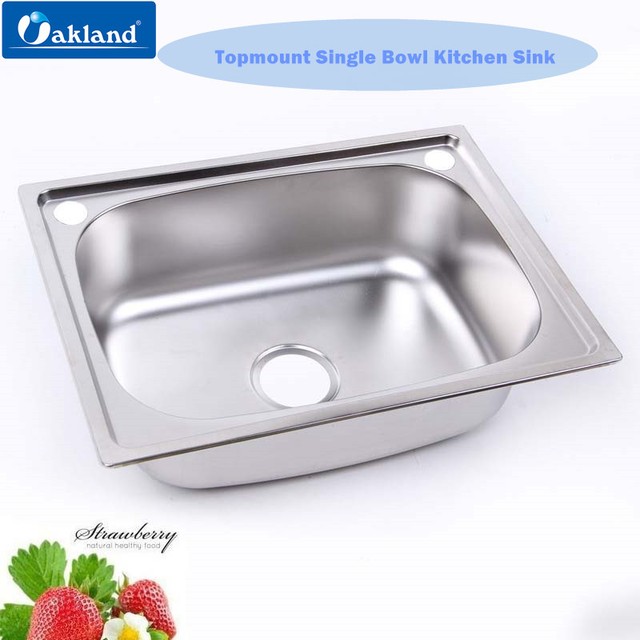 Openbox Starstar 25 X 22 Top Mount Drop In Single Bowl Kitchen Sink New Top Mount Drop In 304 Stainless Steel Single Bowl Kitchen Sink 25 X22