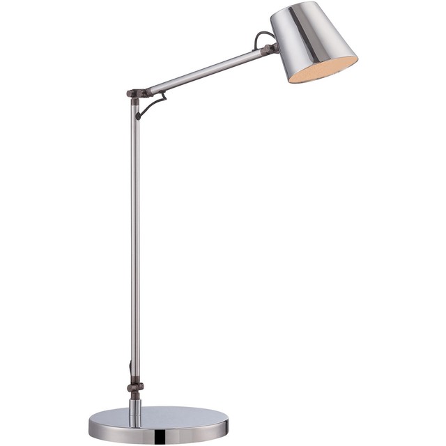 George Kovacs P303 1 077 L Signature 19 Inch 6 Watt Chrome Task Lamp George Kovacs P303 1 077 L Signature Desk Lamps Chrome