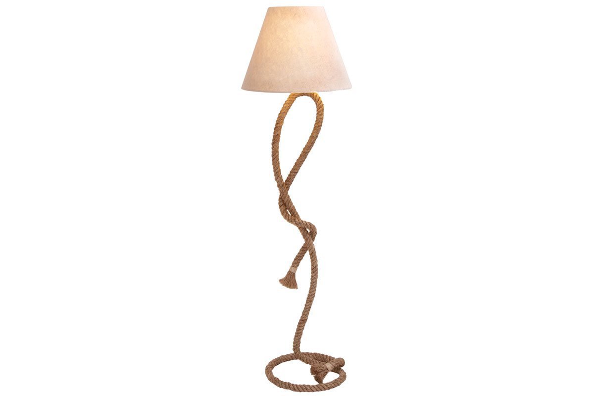 Benzara 67664 Metal Rope Pier Floor Lamp Unique Picture 1 Of 2