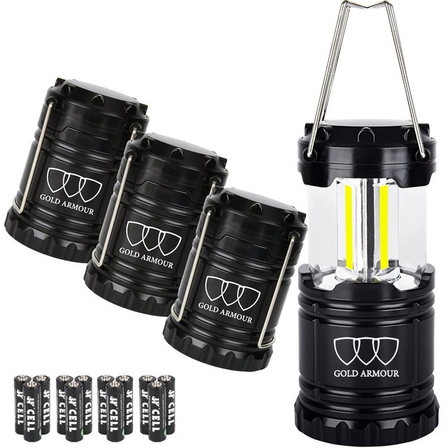 Brightest Camping Lantern Emits 350 Lumens 4 Pack Led Equipment Gear Brightest Camping Lantern Emits 350 Lumens 4 Pack Led