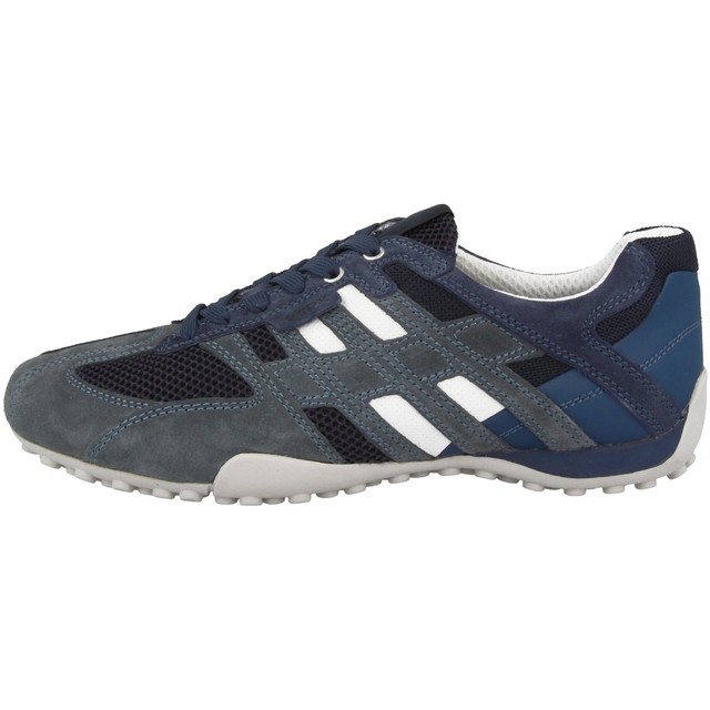 Geox U Snake K SCARPE SNEAKERS UOMO MOCASSINI di pelle avio u4207k02214c4321 Geox U Snake K SCARPE SNEAKERS UOMO MOCASSINI di pelle avio u4207k02214c4321