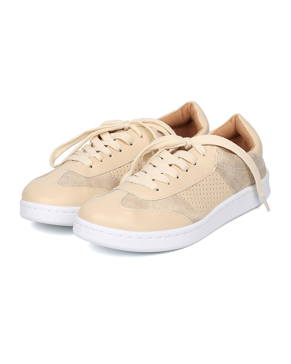 New Women Qupid Mentor-04 Leatherette Low Top Lace Up Sneaker New Women Qupid Mentor-04 Leatherette Low Top Lace Up Sneaker