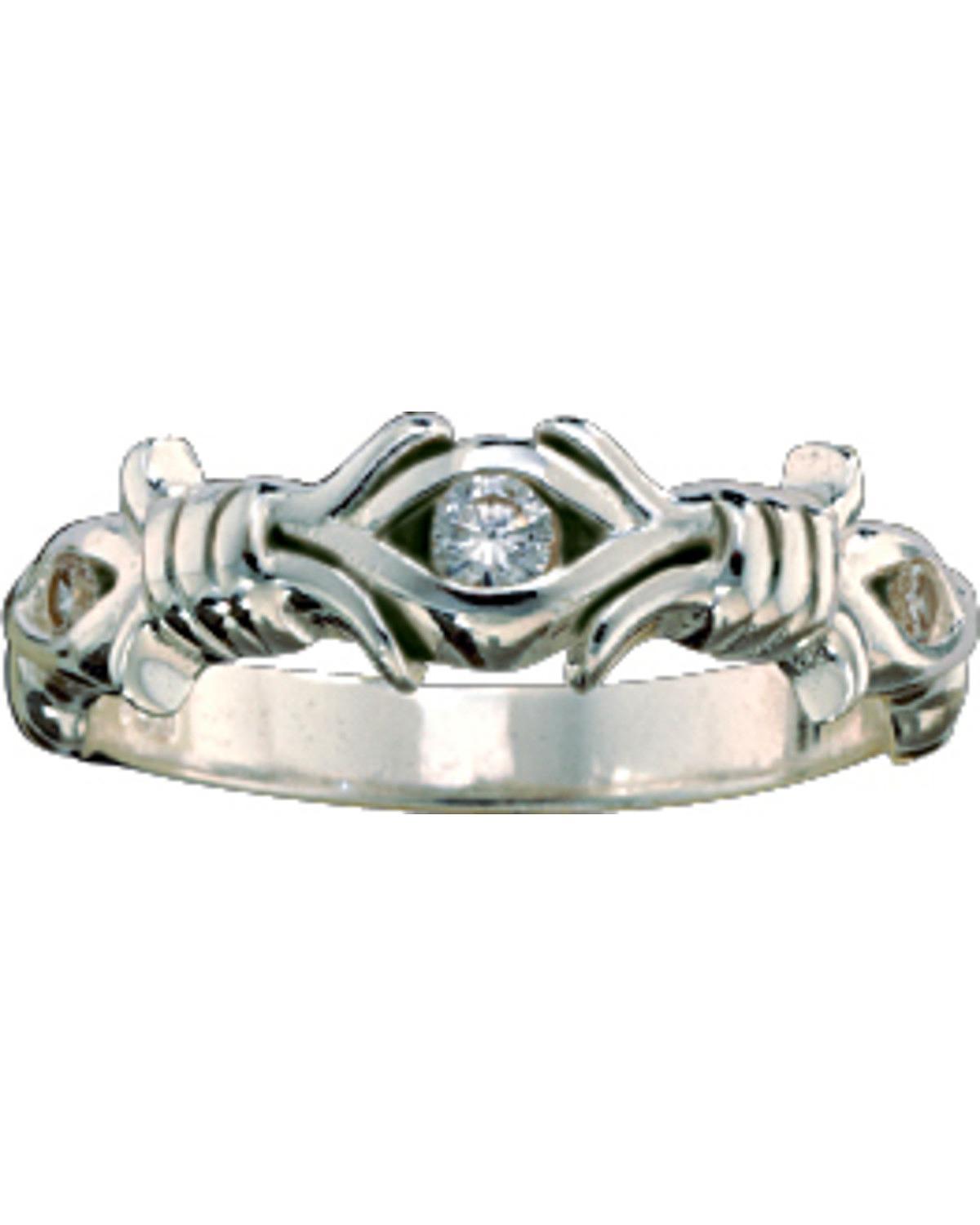 Montana Silversmiths Women S Barbed Wire Solitaire Ring Silver 6 Ebay Picture 1 Of