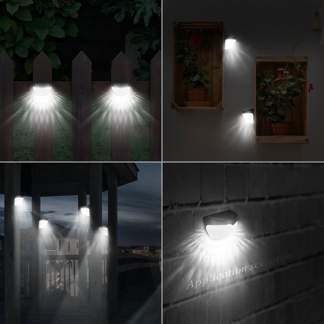 Amir Solar Powered Semi Circle Light Outdoor Fence Lights Wireless Amir Solar Powered Semi Circle Light Outdoor Fence Lights Wireless Deck Garden