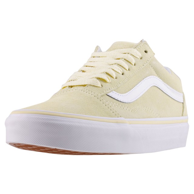 Vans Old Skool Unisex Giallo Bianco in Pelle Scamosciata Scarpe Da GinnasticaUK 8 Vans Old Skool Unisex Giallo Bianco in Pelle Scamosciata Scarpe Da GinnasticaUK 8