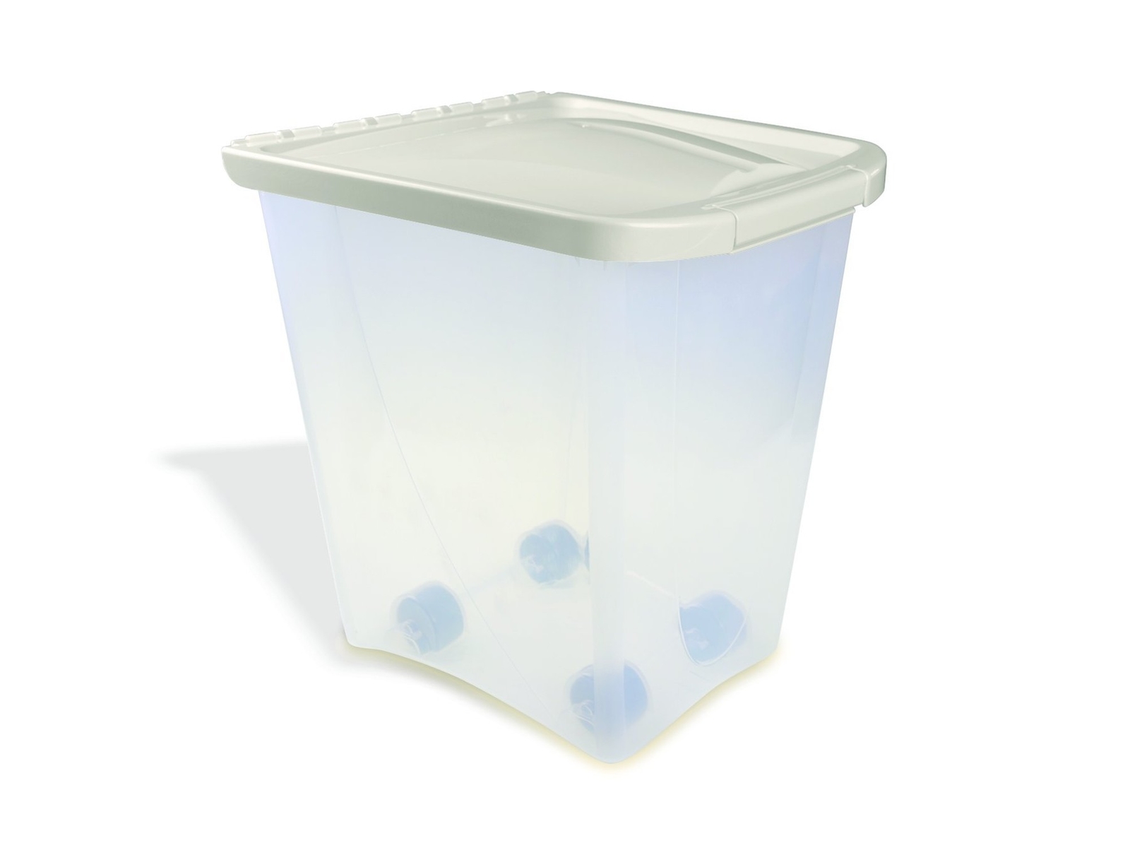 Pet Food Storage Container Dogs Cats Airtight Bin Rolling Wheels 50 Picture 1 Of