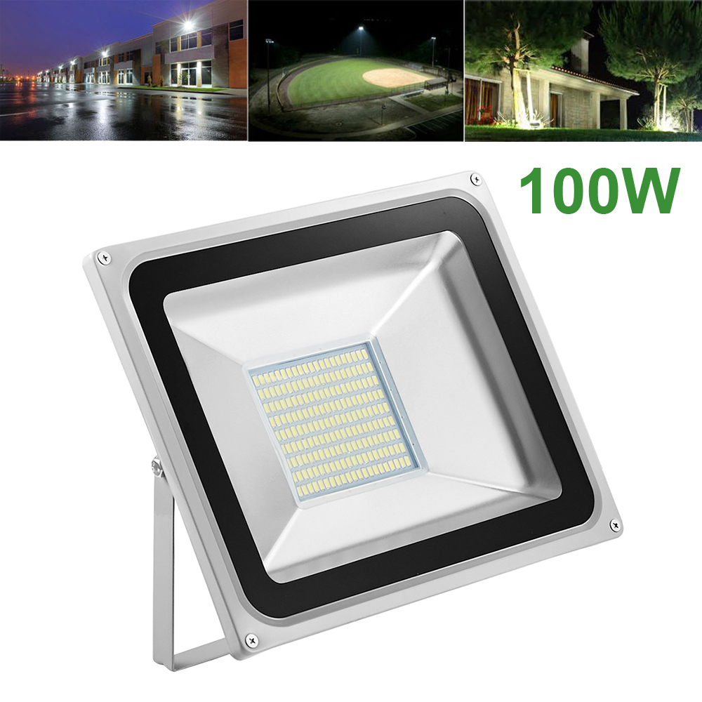 100w Led Flood Light Outdoor Lamp Landscape Garden Lights Cool White Picture 1 Of 11
