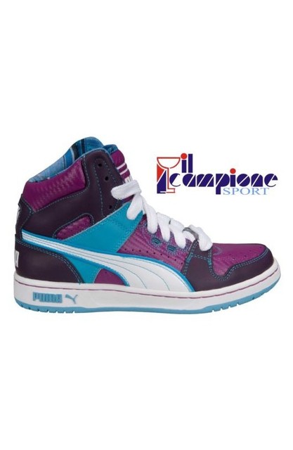 Puma UNLIMITED HI Ginnastica Bianco Taglia 5 UK Blu Viola Puma UNLIMITED HI Ginnastica Bianco Taglia 5 UK Blu Viola