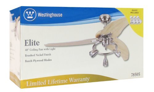Westinghouse 7850500 48 Brushed Nickel Three Blade Ceiling Fan With Westinghouse 7850500 48 Brushed Nickel Three Blade Ceiling Fan With Lights Ebay