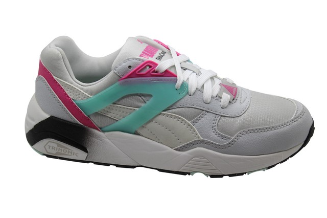 PUMA TRINOMIC R698 SPORT scarpa da ginnasticaRAGAZZI corsa pizzo bianco 359711 PUMA TRINOMIC R698 SPORT scarpa da ginnasticaRAGAZZI corsa pizzo bianco 359711