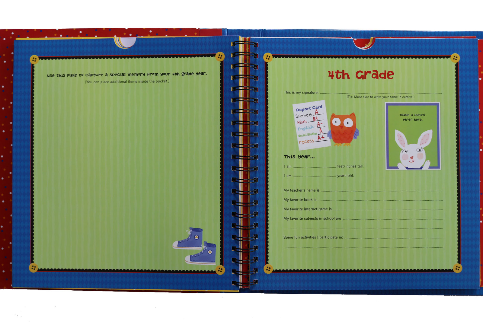 School Years Personalized 24 Pocketful Of Memories Book Album With Hardcover School Years Personalized 24 Pocketful Of Memories Book Album With Hardcover