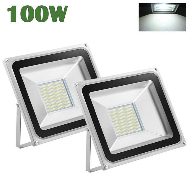 100w Led Flood Light Cool White Lamp Outdoor Spotlight Floodlights 2x 100w Cool White 110v High Power Led Outdoor Flood Light Spotlight Smd Ip65