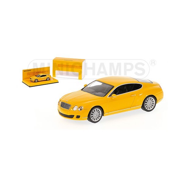1/43 minichamps - bentley continental gt - 2008 - yellow 1/43 minichamps - bentley continental gt - 2008 - yellow