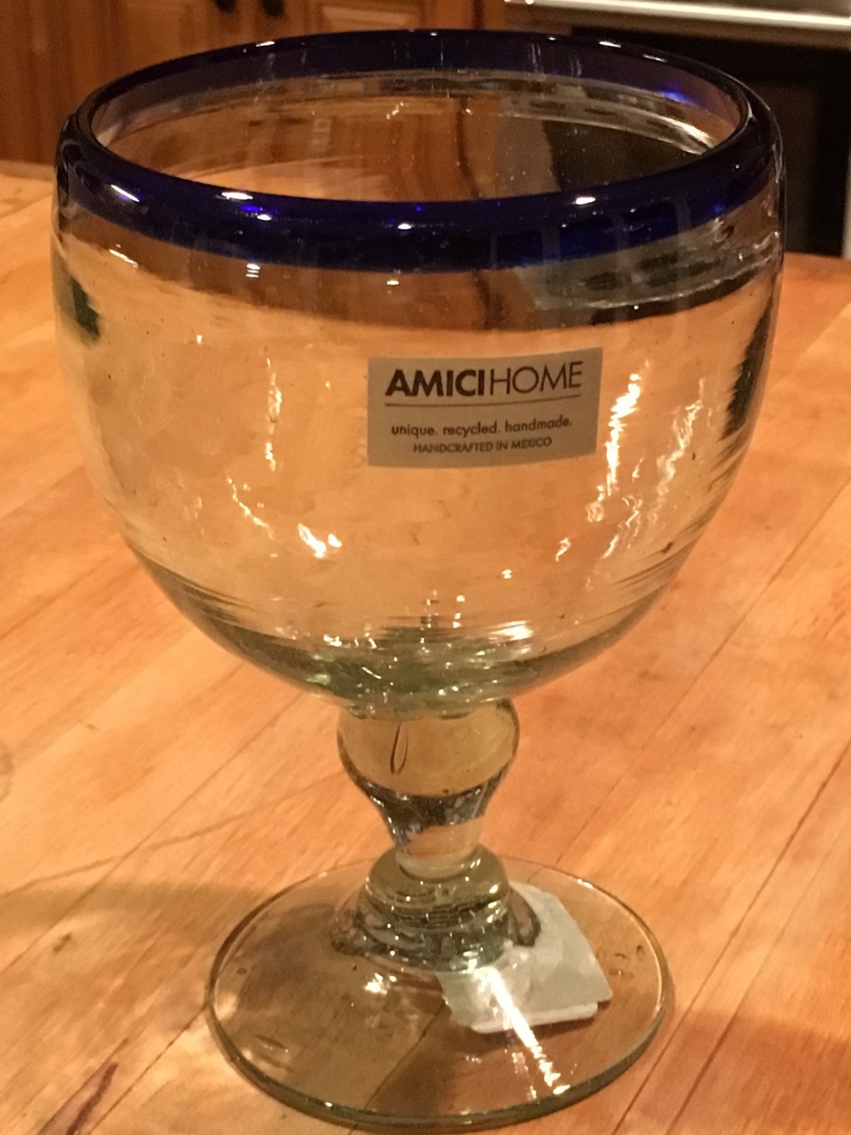 Global Amici 26oz El Gordito Glass Cobalt Blue 7mcr640s4r Picture 1 Of 2
