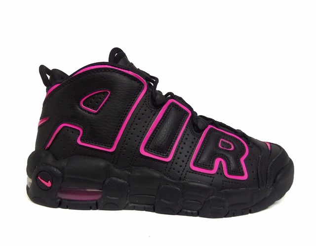 Nike Gradeschool AIR MORE Pro UPTEMPO Basketball Shoes Black/Pink 415082-003 Nike Gradeschool AIR MORE Pro UPTEMPO Basketball Shoes Black/Pink 415082-003