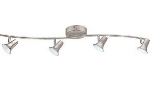 Eglo Jumilla Led 4 Light Matte Nickel Track Lighting Kit 201749a Ebay Eglo Jumilla Led 4 Light Matte Nickel Track Lighting Kit 360 Degrees Swivel Head