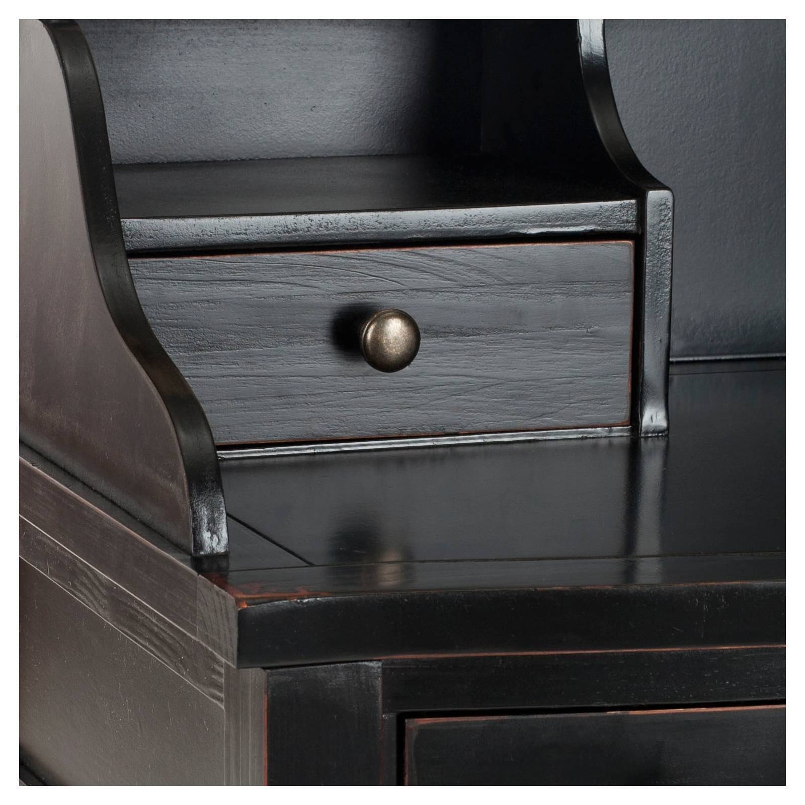 Safavieh Amh6516b Black Landon Writing Desk Amh6516