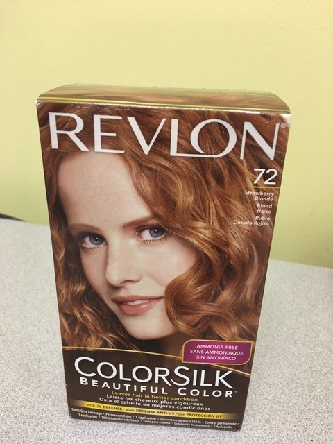 Rare Revlon Colorsilk 72 Strawberry Blonde 7r Red Hair Color Ammonia Revlon Colorsilk 72 Strawberry Blonde Permanent Hair Color Dye Brand New In Box