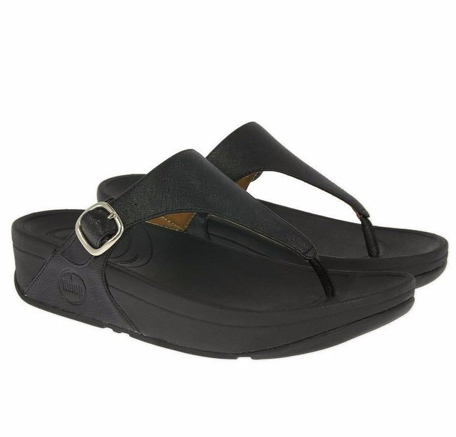 NEW FITFLOP WOMEN Sz6US SKINNY DELLUXE LEATHER SANDALS BLACK NEW FITFLOP WOMEN Sz6US SKINNY DELLUXE LEATHER SANDALS BLACK