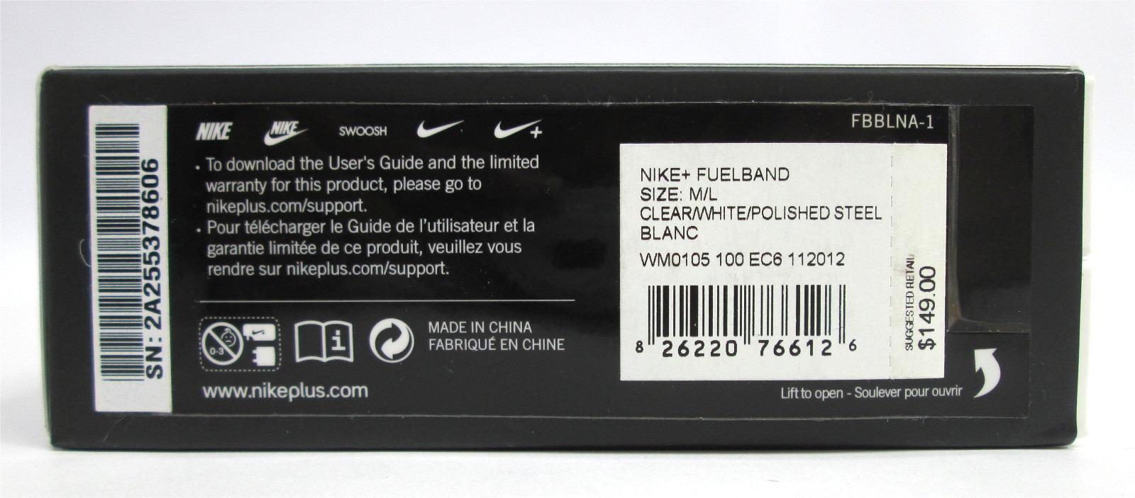 nike plus fuelband fuel band size medium m watch ebay nike fuel band size chart