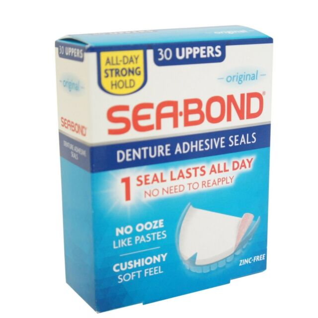 Sea-Bond Uppers Original Denture Adhesive Wafers 30 Ct | eBay