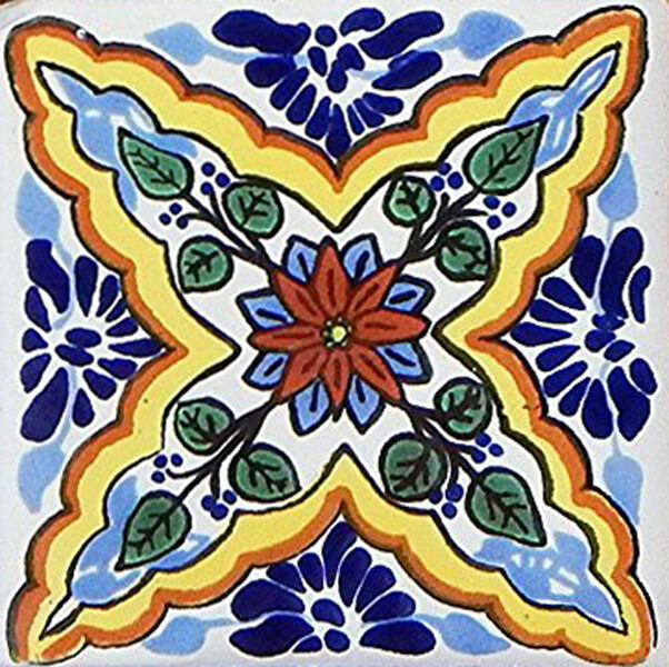 40 Pcs Talavera 6x6 Handmade Ceramic Tile Mexican C327 | eBay 40 Pcs Talavera 6x6 Handmade Ceramic Tile Mexican C327 | eBay